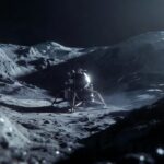 Water mining on the moon